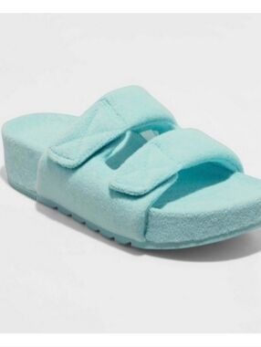 Target A NEW DAY Turquoise Blue REMI Platform SANDAL Size 7 NWT